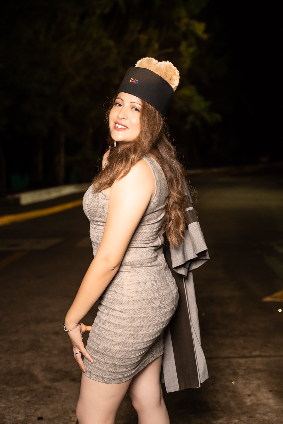 Graduando posando para fotografia