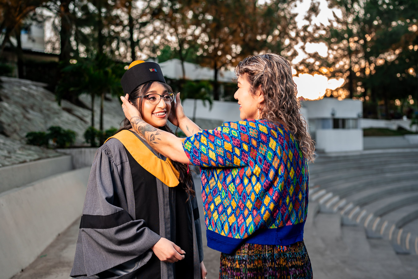 Graduada con su mamá